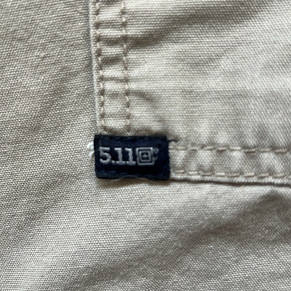5.11 Tactical Regular Fit Cargo Pants Khaki Reinforced Utility Work #74251 34x30 - Picture 15 of 16